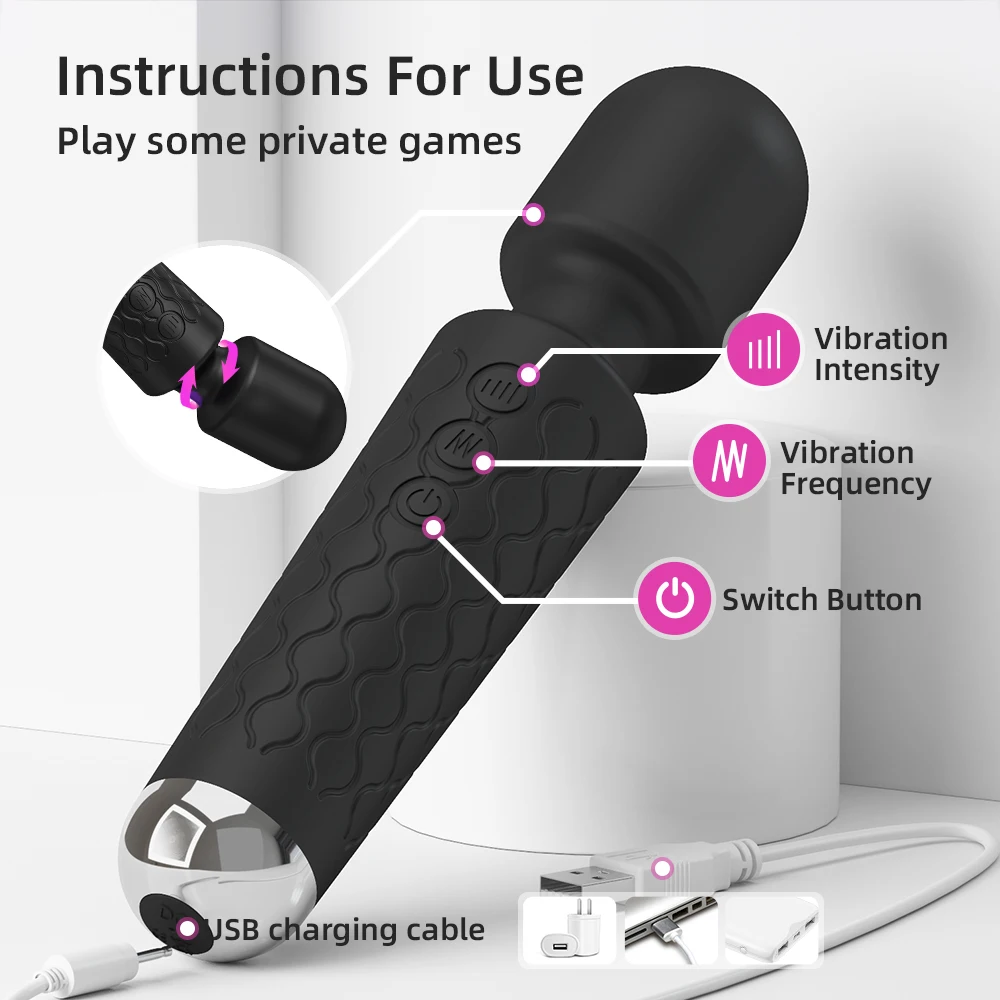 white thigh high stockings with garter belt Powerful Vibrator G Spot Vibrator Patting Vibrator Female Silicone Massager  21 Vibrating Modes Sex Toy for Women main image 1
