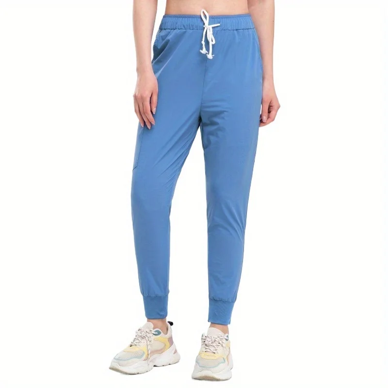 

Женские эластичные брюки-скрабы — удобные медицинские рабочие брюки с эластичной резинкой на талии для медсестер и врачей