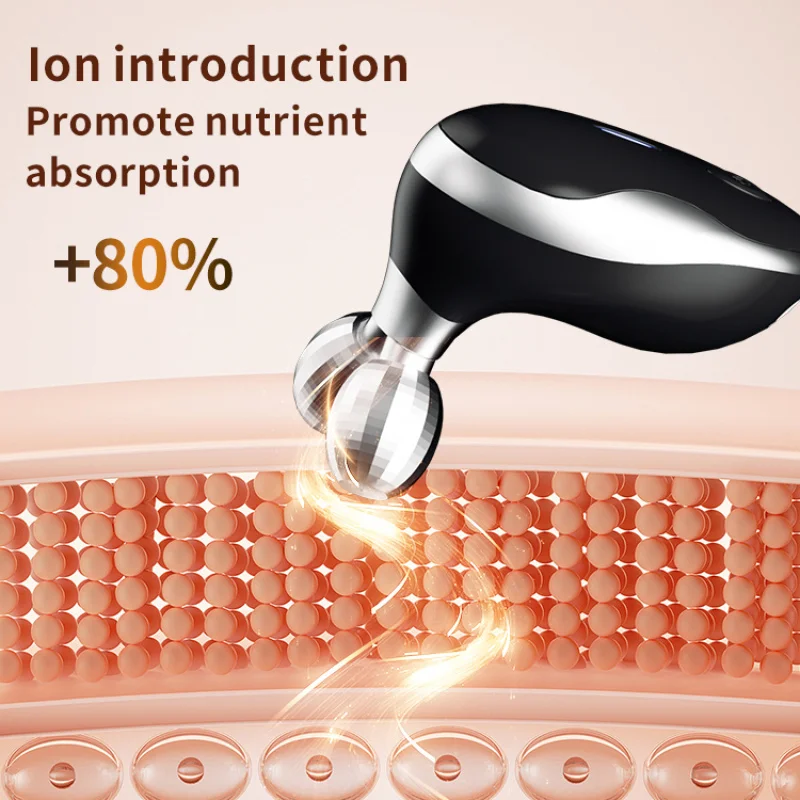 جهاز تدليك الوجه التجميلي المحمول بالاهتزاز جهاز تدليك الوجه مكركرنت للعناية بالبشرة أجهزة شد الوجه عالية التردد #3