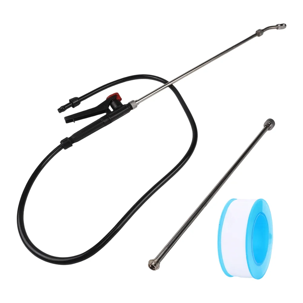Metal Spray Extension Adjustable Nozzle Wand Black red Secure Threaded End Connection 11mm Outer Diameter Connector