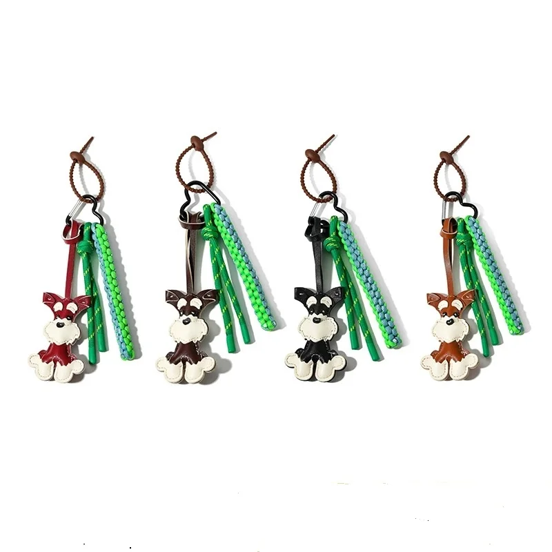

Lovely Pu Material Dog Bag Charm Handbag Decroation Ornament Dogs Key Rings Accessories