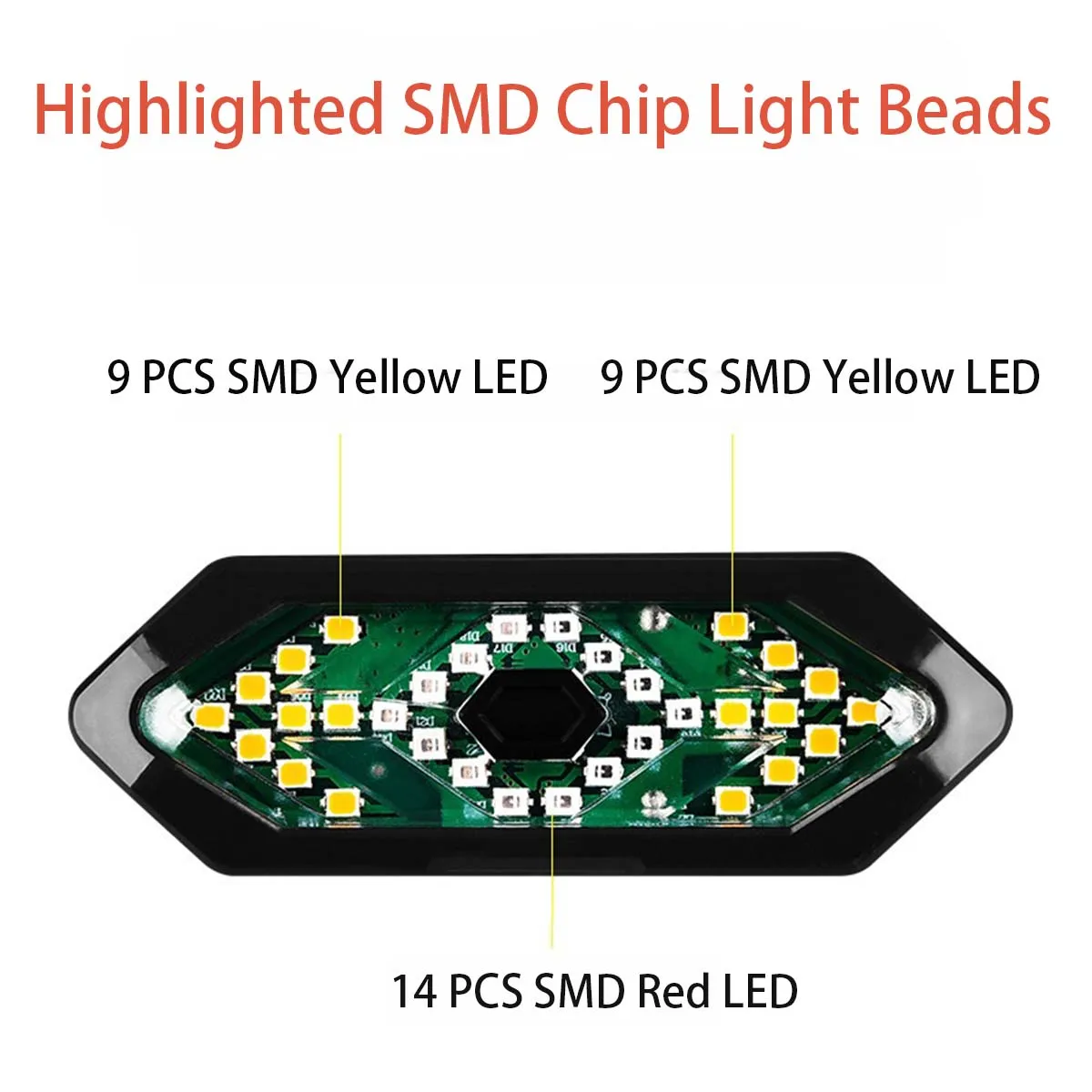 التحكم عن بعد الدراجة بدوره إشارة الضوء الخلفي دراجة اللاسلكية مؤشرات الضوء الخلفي القرن قابلة للشحن ستروب فلاش تحذير الإضاءة #3