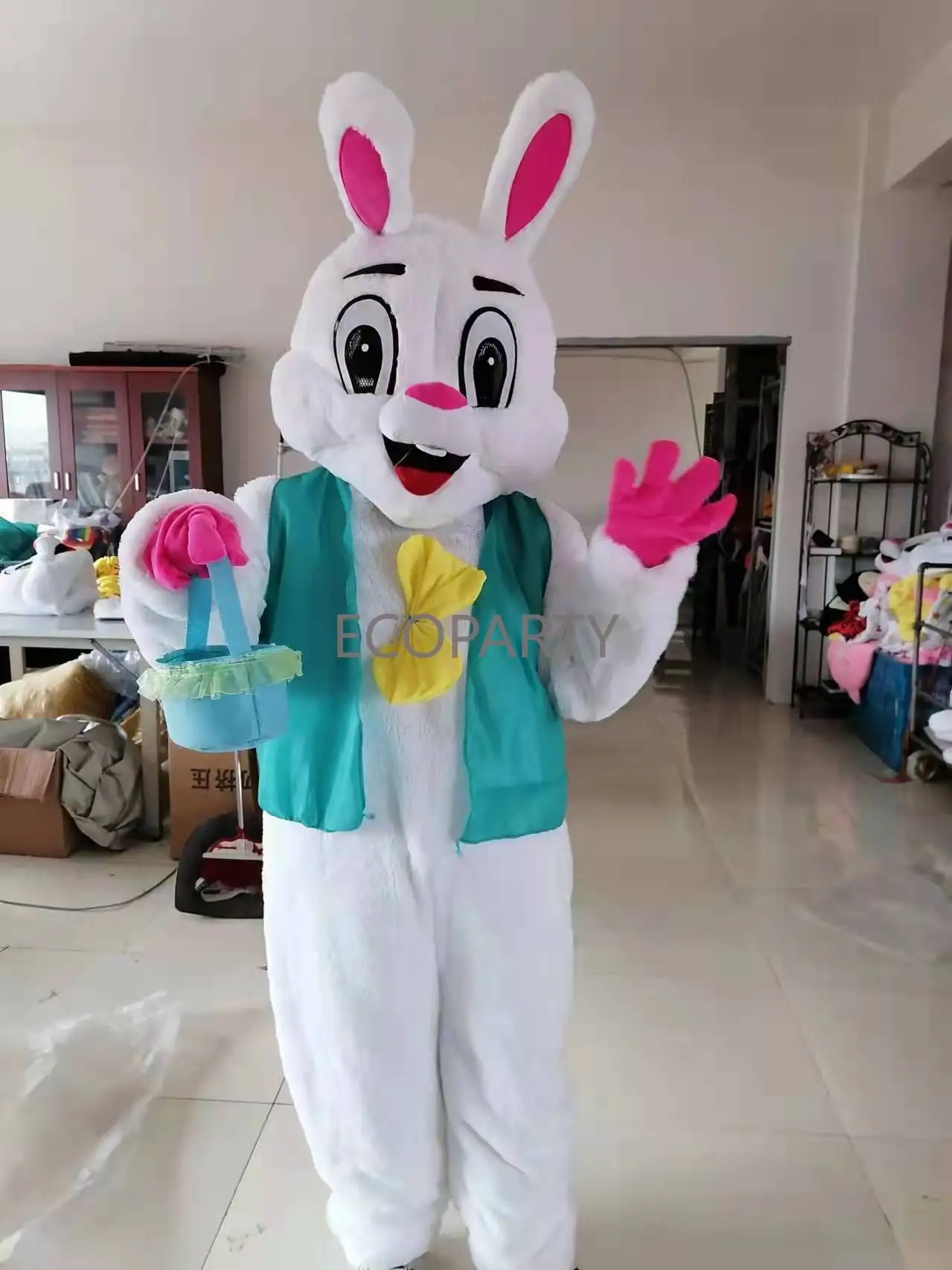 hot drop ship new discount price Easter Rabbit Bunny Rabbit Mascot Costume Adult Size Fancy Dress deguisements sexy disfraz