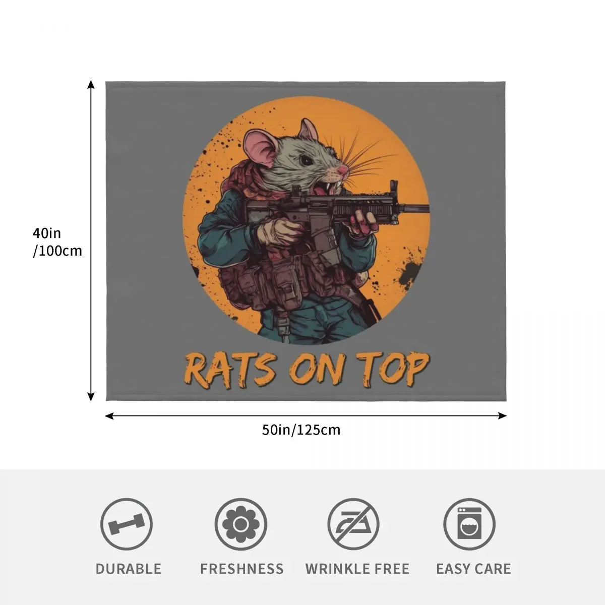 Escape From Tarkov Rat Attack Gang Throw Blanket Hair for winter Soft Plush Plaid for sofa halloween Retros Blankets 4