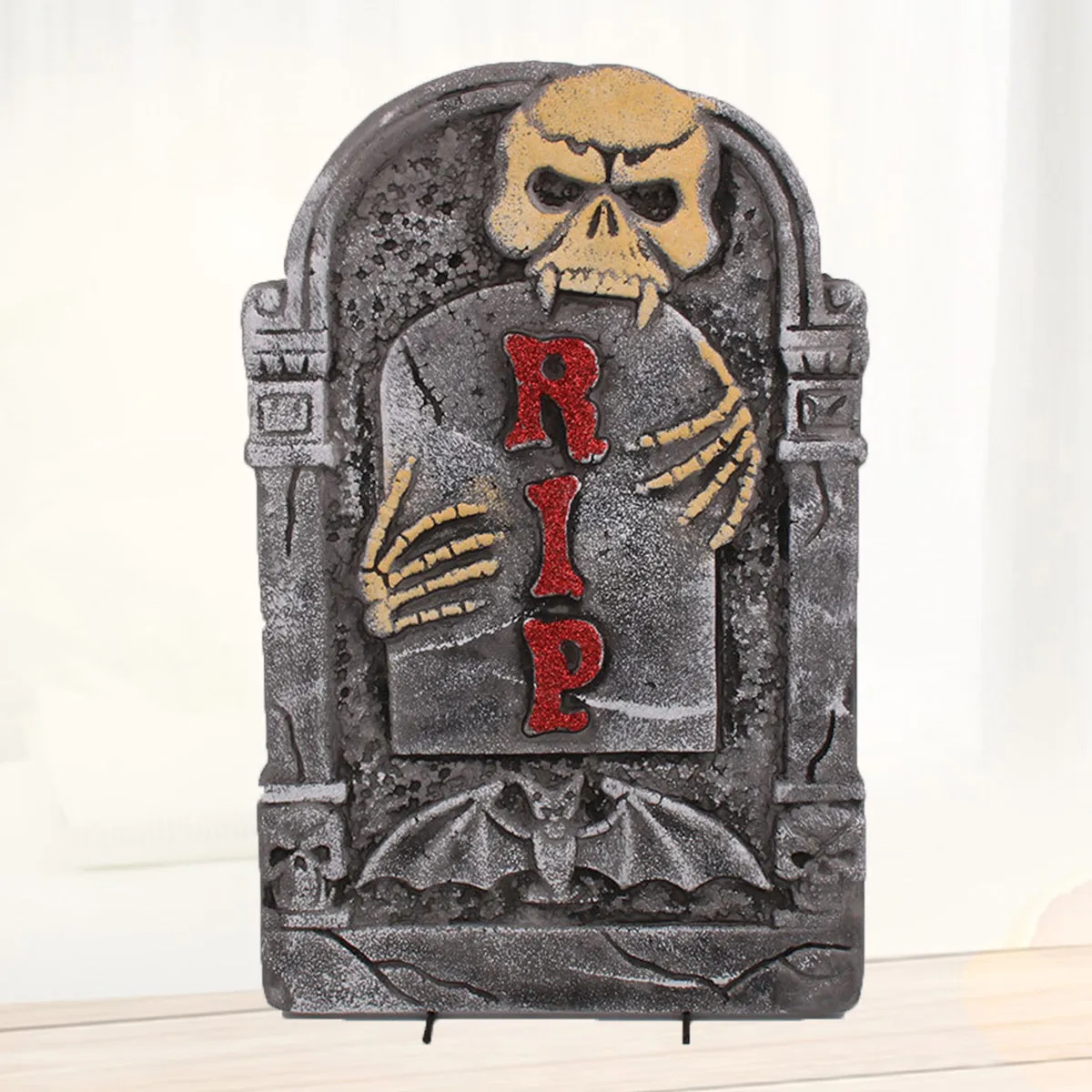Halloween Simulation Tombstone Foam Graveyard Decoration Haunted Horror Scene Layout Prop for Entryway Graveyard Party