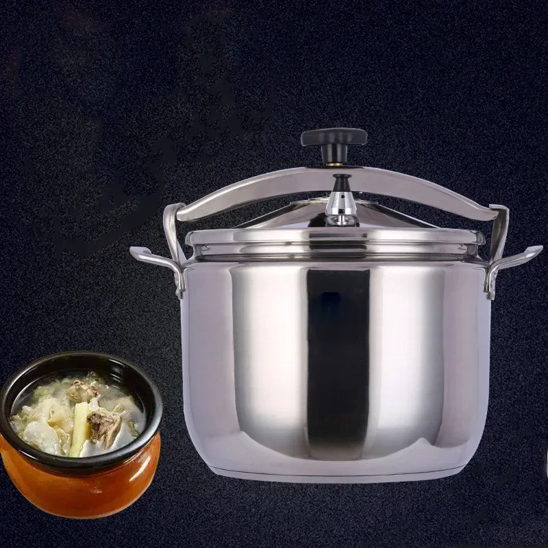 Aluminum Alloy Pressure Cooker Large-Capacity Gas Cooker Can Use Explosion-Proof Pot Home Cooking Utensils 15L 18L