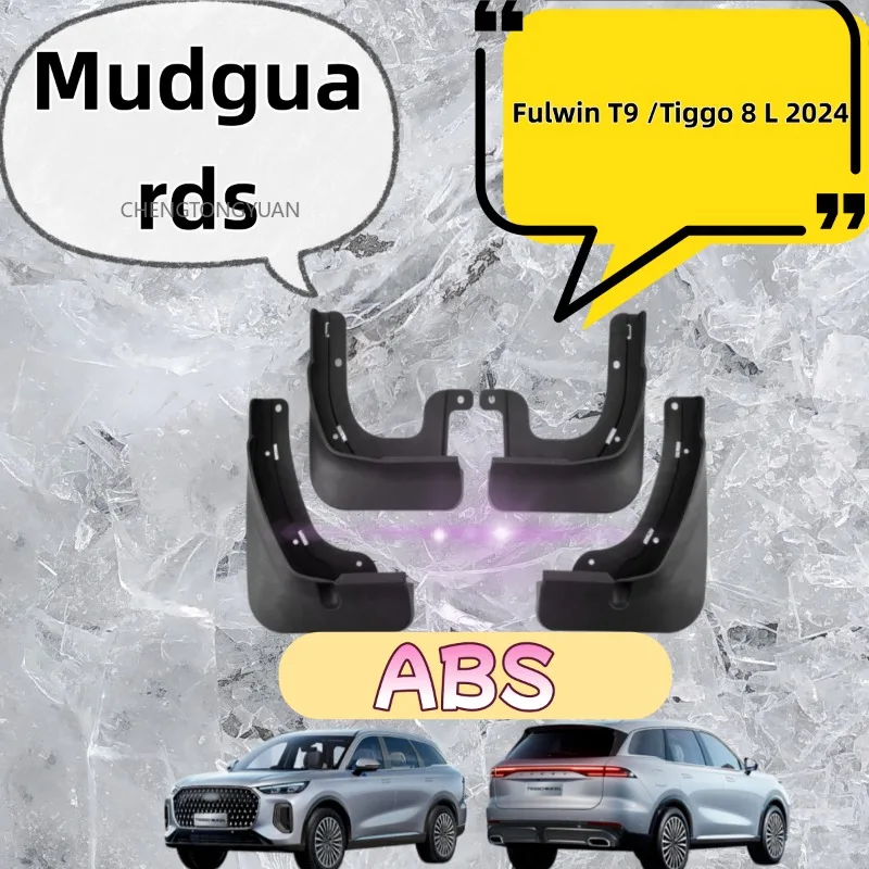 Car Mud Flaps for Chery  Fulwin T9 Tiggo 8L 2024  Mudguards Splash Guard Fender Flare Cover Plastic Accessories