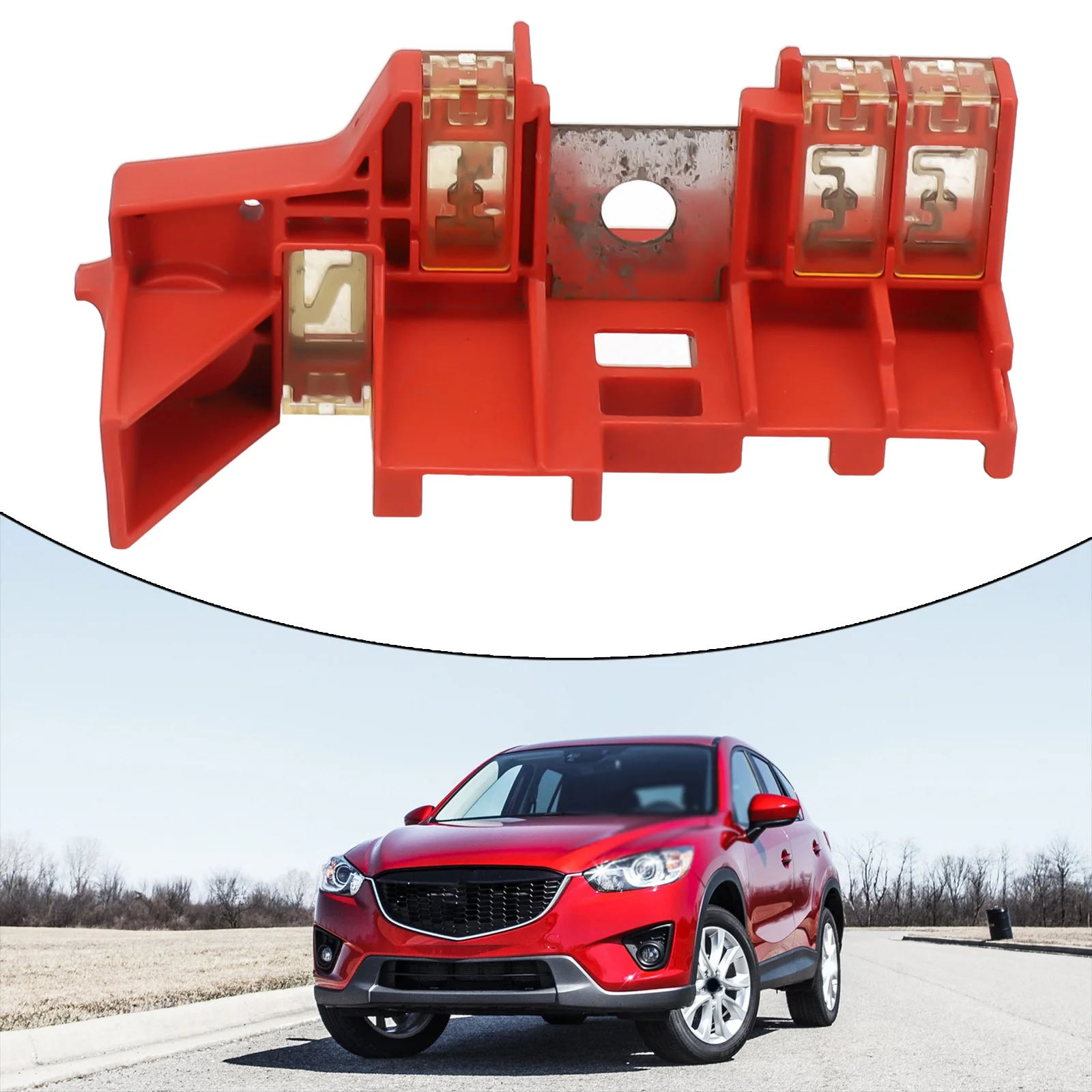 

Сменный блок предохранителей OEM для клеммы аккумулятора, совместимый с Mazda3 Mazda6 CX 5 2013 2021, модель D07A 67 S99B