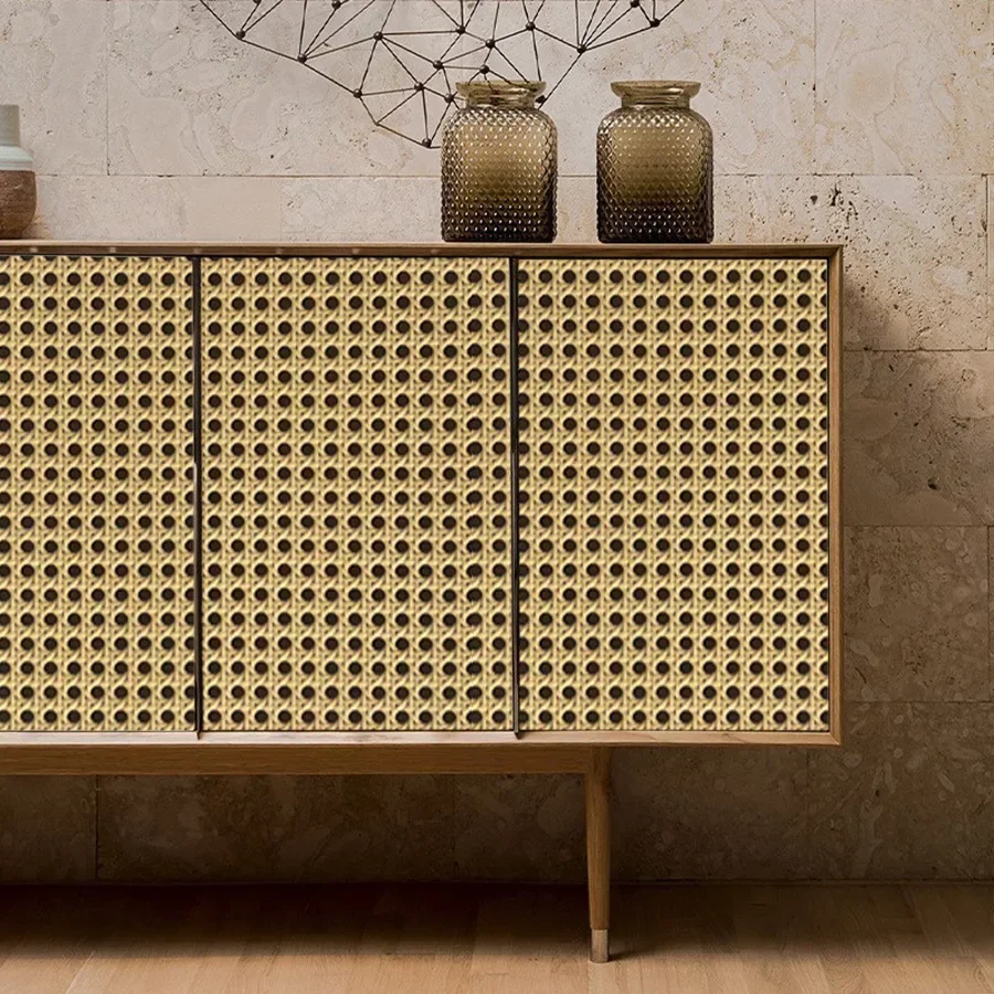 Honeycomb Grid Wallpaper Retro Style Restaurant Living Room Decoration Furniture Renovation Stickers DIY Self-adhesive Wallpaper