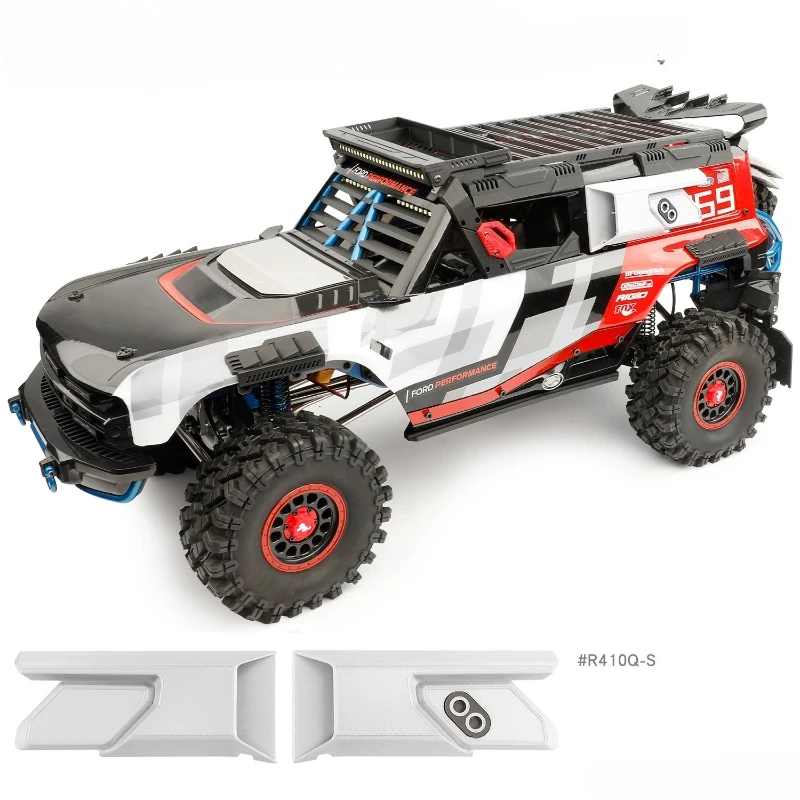 RC Car side fuel tank, external auxiliary fuel tank port, air inlet accessories for 1/10 RC 1/8 Meijiaxin H8P