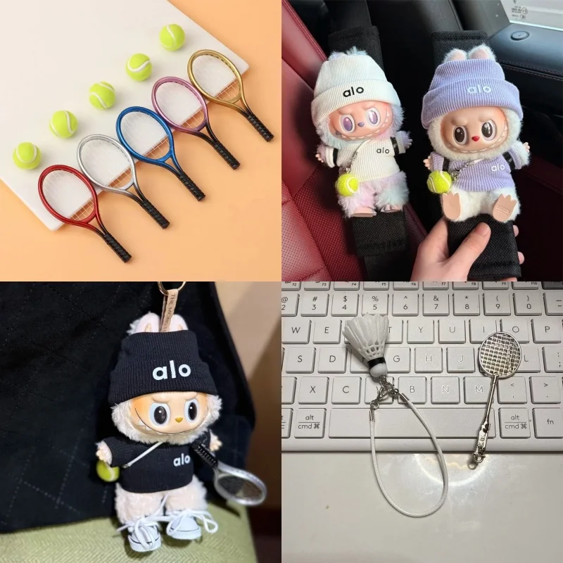 

Applicable to V1-V3 Labubu Doll Clothes Hat Set Mini Luxury Design Tennis Motion Style Clothing Fashion Accessories Sitting