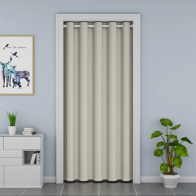 Heavy Duty Doorway Curtain for Bedroom Protecting Privacy Seperate Living Room Not Punching in the Wall Lightproof Door Curtain