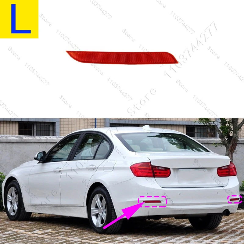 Für 2012–2016 BMW 320i 328i 335i 428i 435i, Hybrid 3 (F30 F32 F33) Heckstoßstangenreflektor-Warnlicht 63147301187 63147301188 – Detail 8