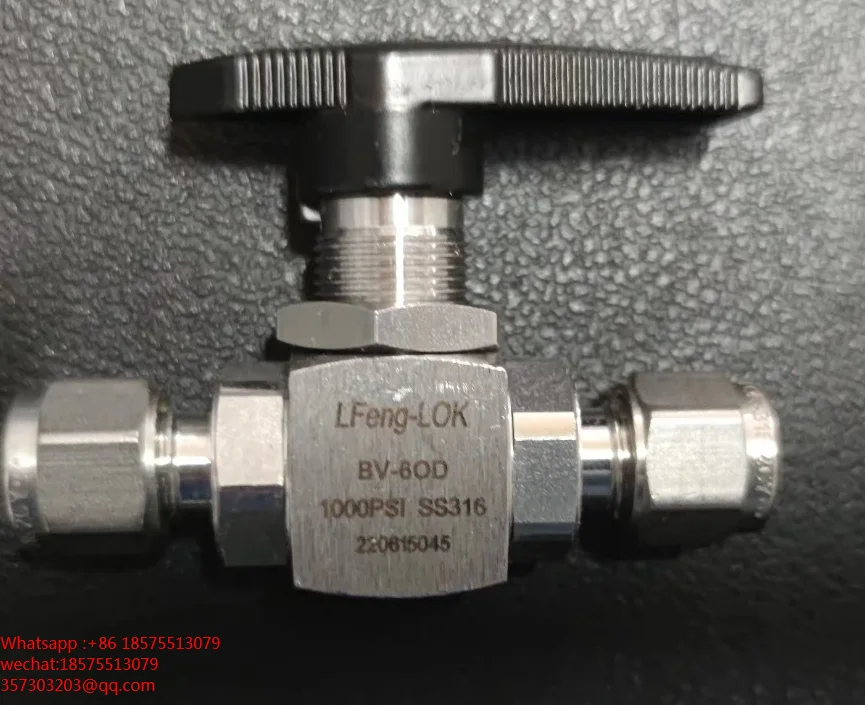 

For LFeng-lok BV-6OD Sleeve Ball Valve Sleeve Ball Valve Inch 1/4 Double Sleeve New 1Piece