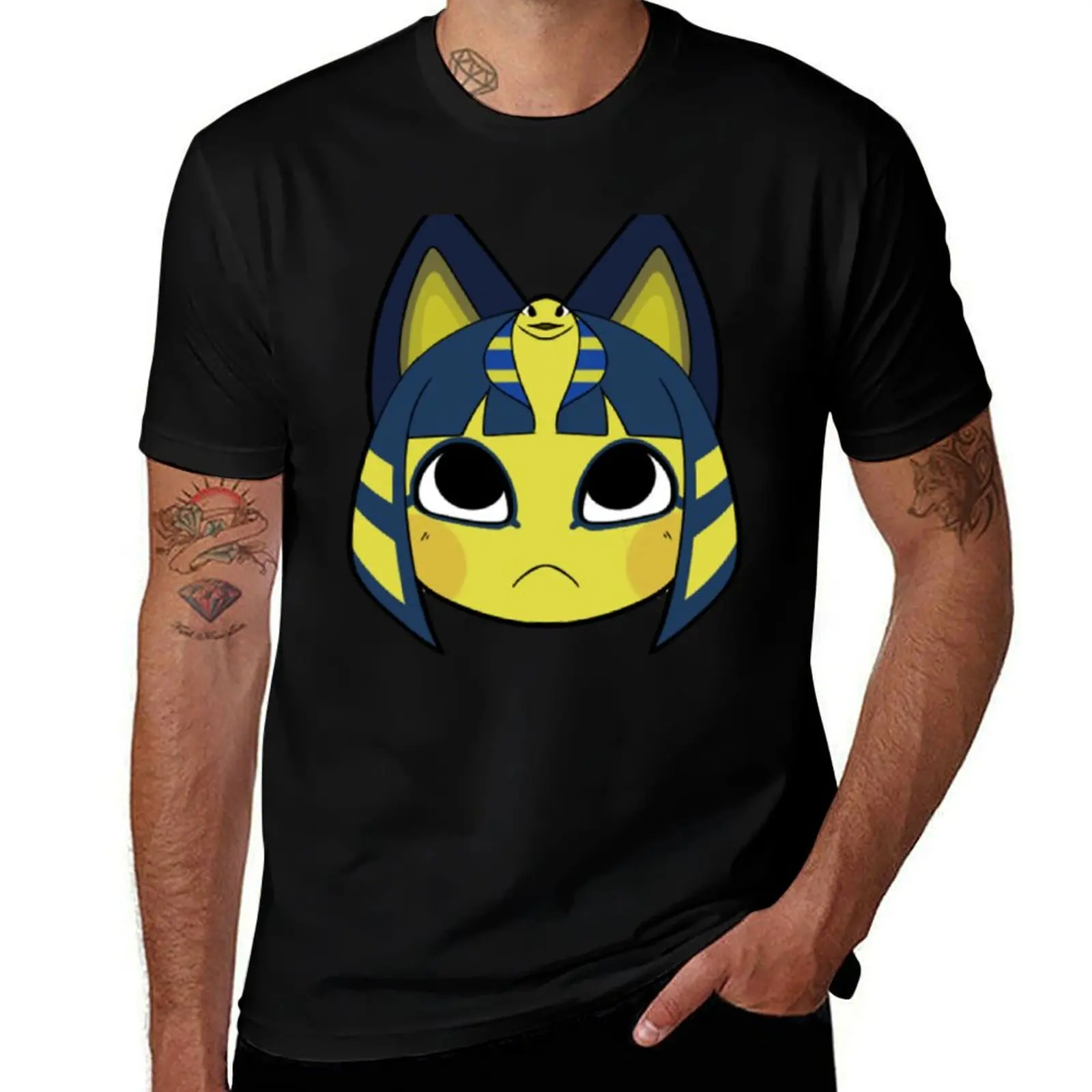 

Ankha T-Shirt Summer Print Short Sleeve Tee