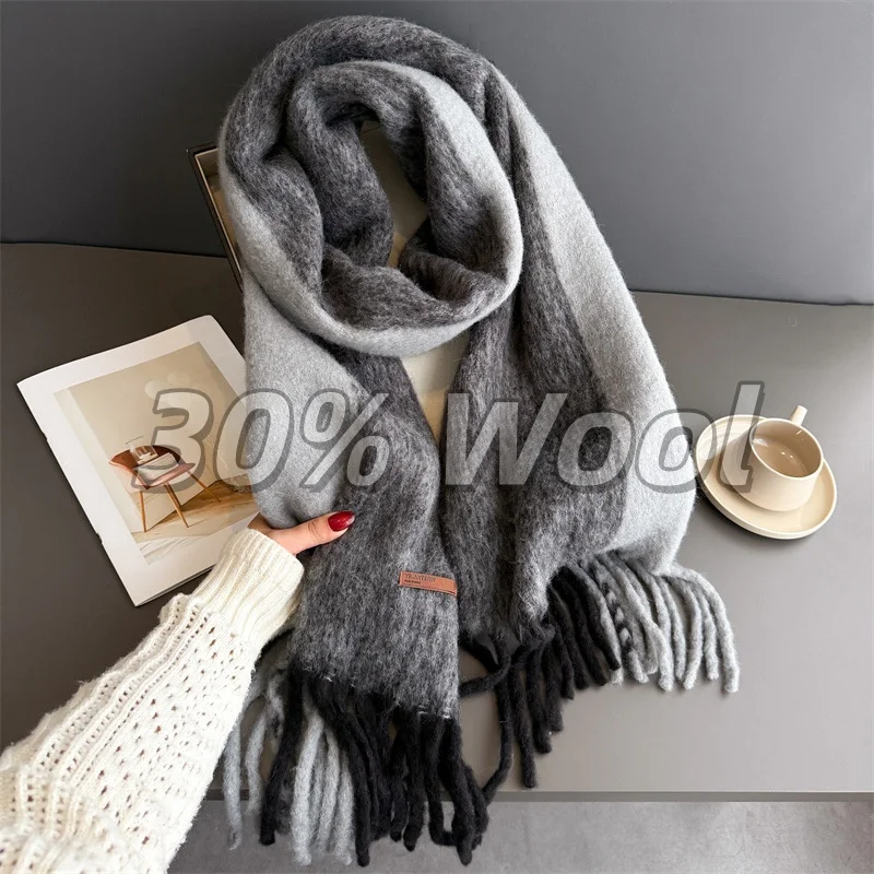 Luxury 30% Wool Sca… - image