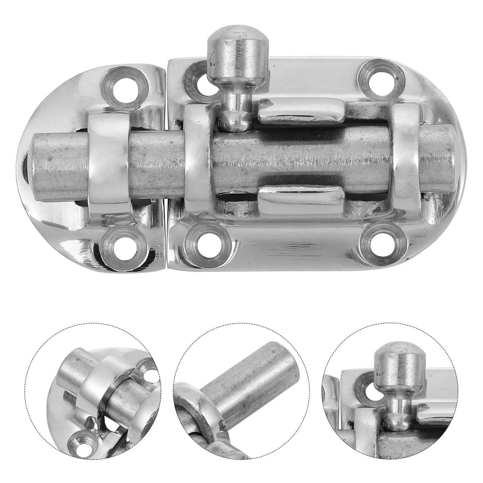 

Stainless Steel Door Latch Sliding Lock Barrel Bolt For Cabinet Chest Security Marine Grade Corrosion Resistant Safety