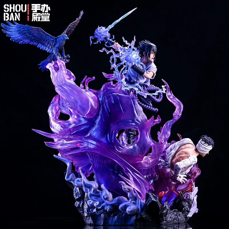 Anime Naruto Gk Figurki Uchiha Sasuke Figurka 2głowy Kakashi Susanu Nohubo Weasel Pvc Statuetka Figurka Model Kolekcja Lalka Prezent