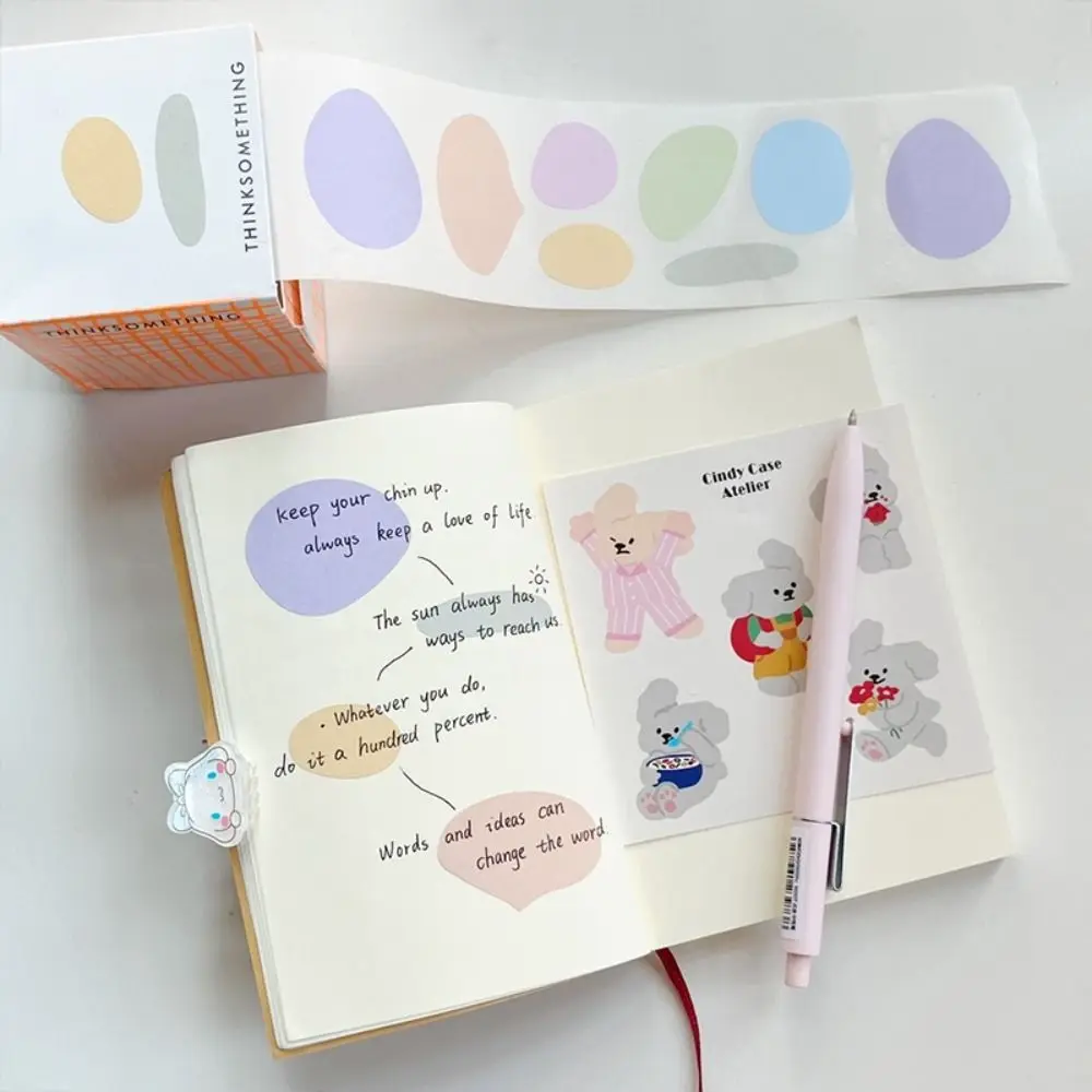 DIY 100PCS/Set Simplicity Pull-out Design Memo Pad DIY Full Adhesive Sticky Note Multifunctional Tearable Notepad Students Gift