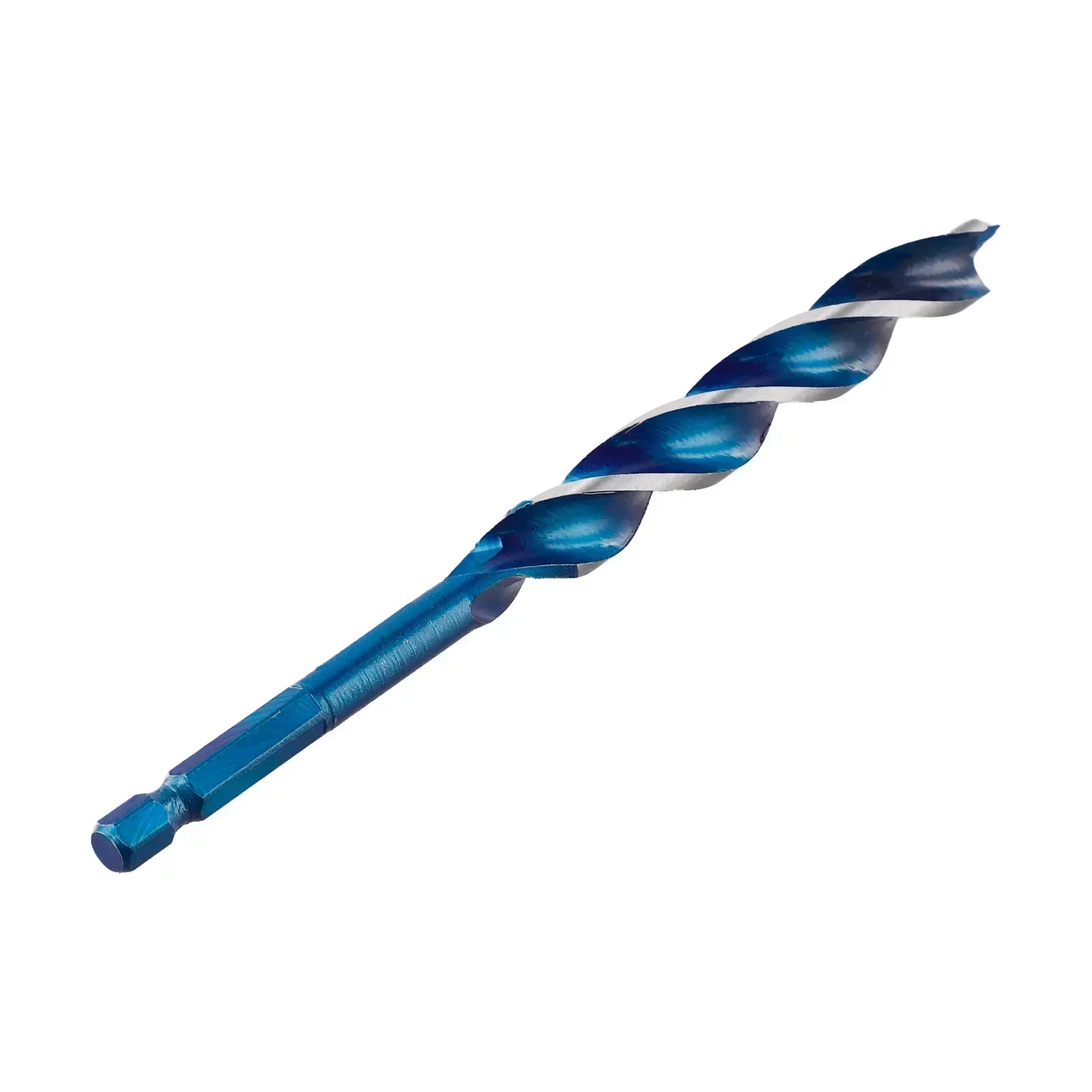 1pc 6-32mm Wood Auger Drill Bit Hexagonal Handle Three Pointed Woodworking Drill Bit Woodworking Hole Reaming Power Tool