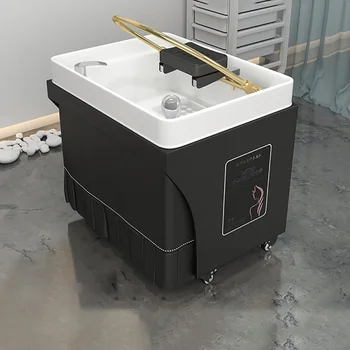 북유럽 인체공학적 샴푸 침대, 독특한 럭셔리 샴푸 침대, 심플한 패션, 섬세하고 미적인 살롱 가구