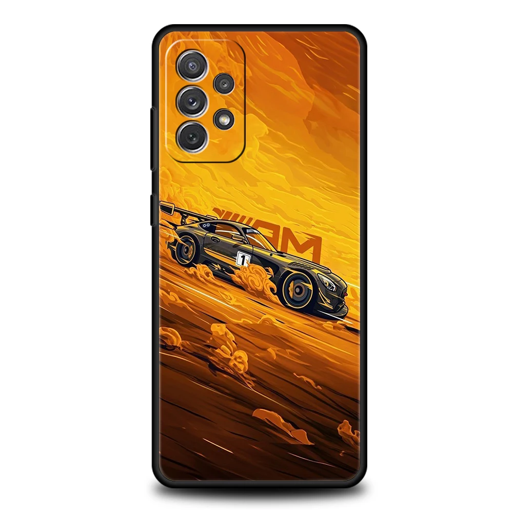 Drift Sport Auto Telefon Fall für Samsung Galaxy A55 A35 A15 A14 A25 A54 A51 A71 A72 A73 A32 A52 A52S A41 5G Silikon Shell Capas – Detail 2