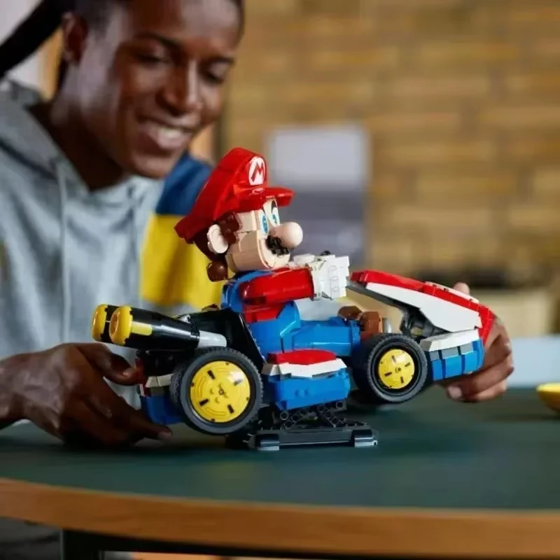 Marioed 72037 معيار كارت نموذج اللبنات لعبة كلاسيكية سباق السيارات تجميع الطوب اللعب ديكور المنزل هدية الكريسماس