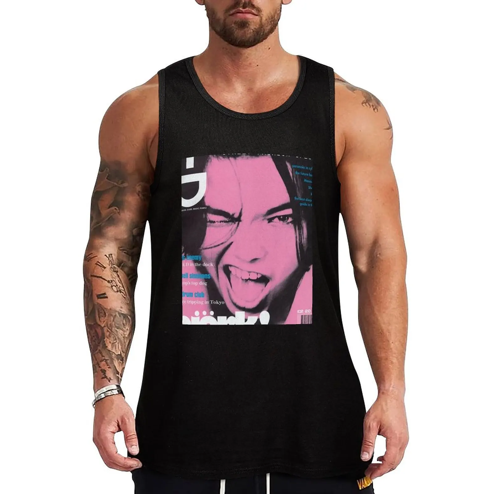 Bjork Poster Tank Top Stretch Fabric Tank Top Flexible Comfort Sleeveless