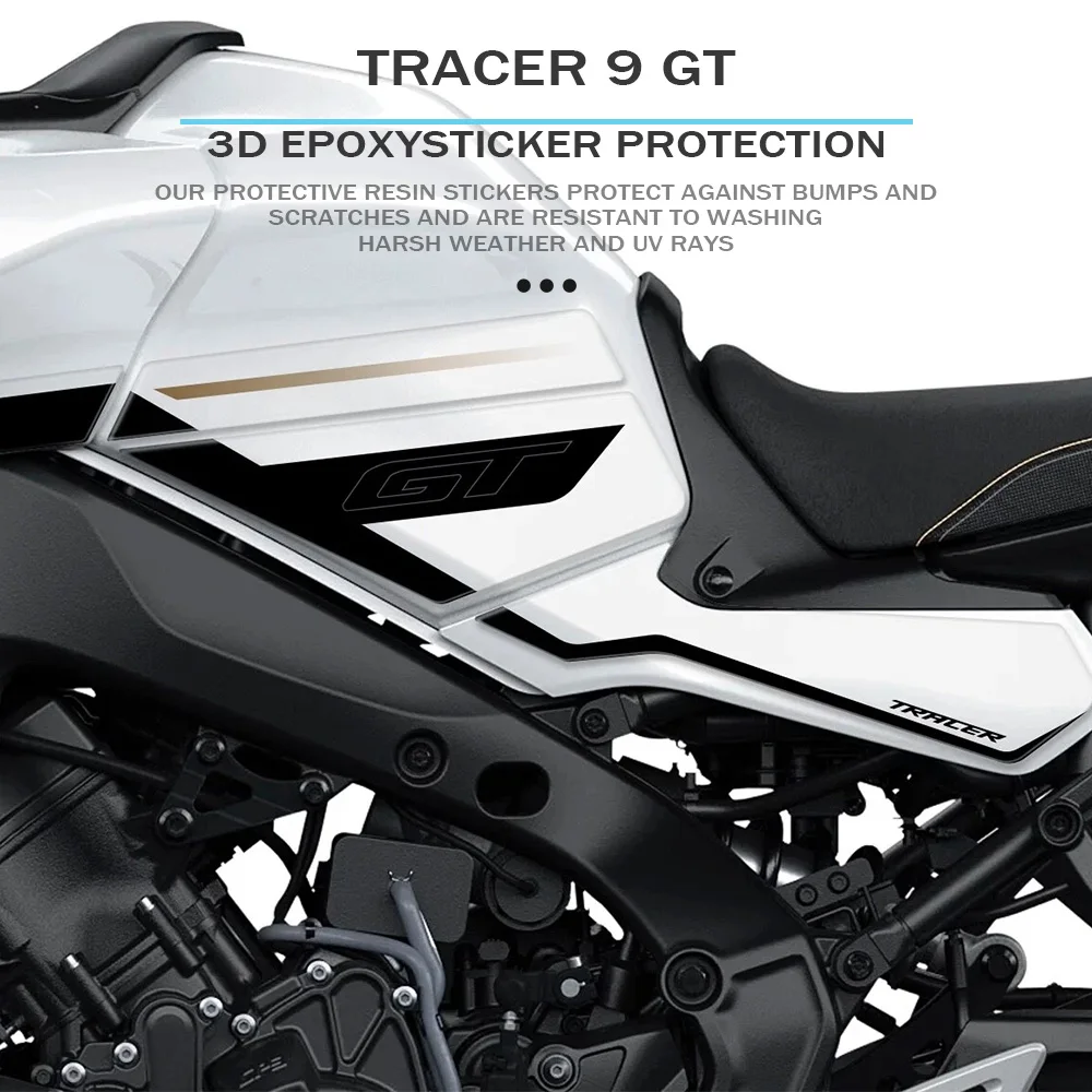 

For Tracer 9 GT/+ Tank Pad Sticker Motorcycle Accessories Tracer 9GT Fuel Tank Traction Pad 3D Gel Sticker