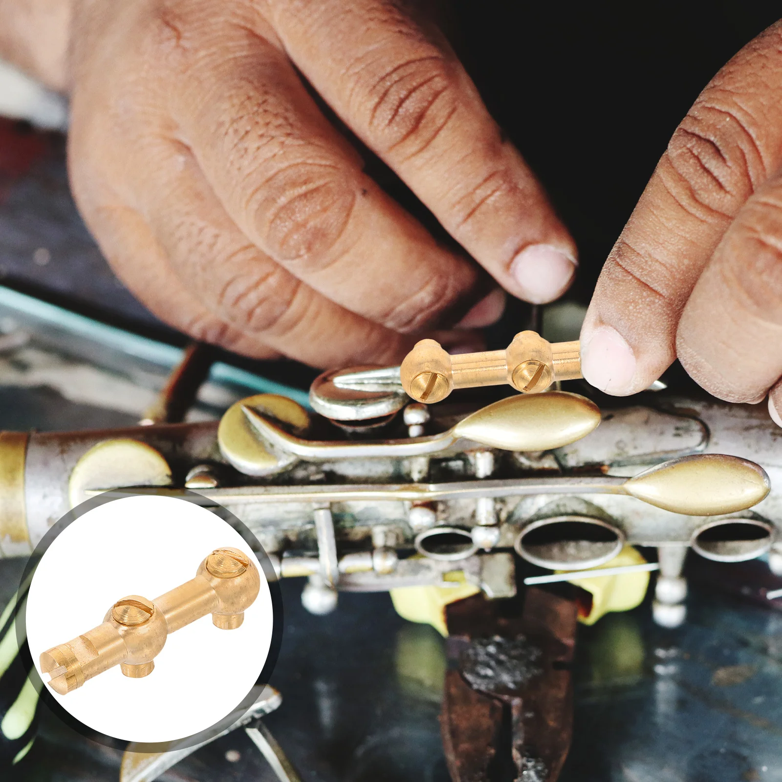 

Saxophone Adjustment Tool High Precision Tuning Screw Straight Neck Soprano Small Curved Neck Accessories Wear Resistant