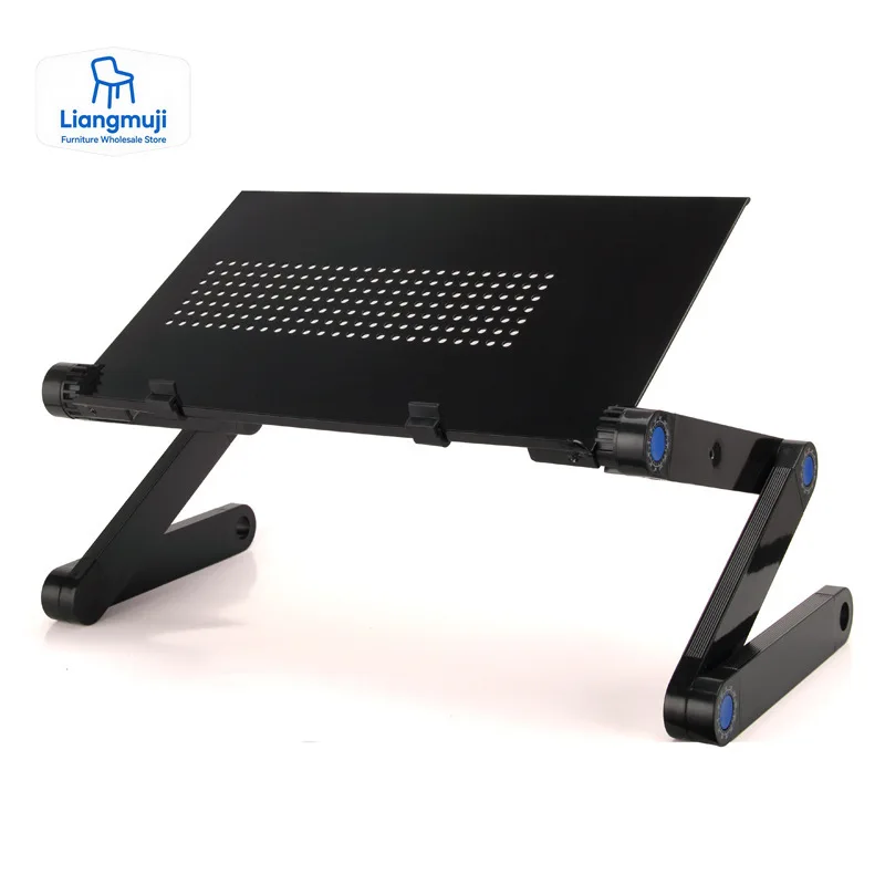 

Lazy Bed Office Computer Desk Folding Lift Can Lie Flat Aluminum Alloy Laptop Stand Bed Table Laptop Standing Desk Study Desk