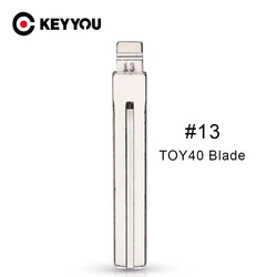 KEYYOU Type #13 Metal Blank Flip KD Remote Key BladeFor Hyundai IX35 For Toyota Crown For Lexus Uncut TOY40/TOY48 Key Blade