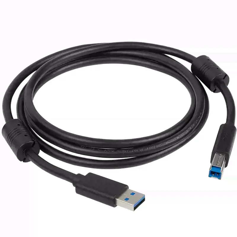 USB2.0 USB3.0 high-speed data cable A-B 1.5 meters dual ferrite ring 28AWG