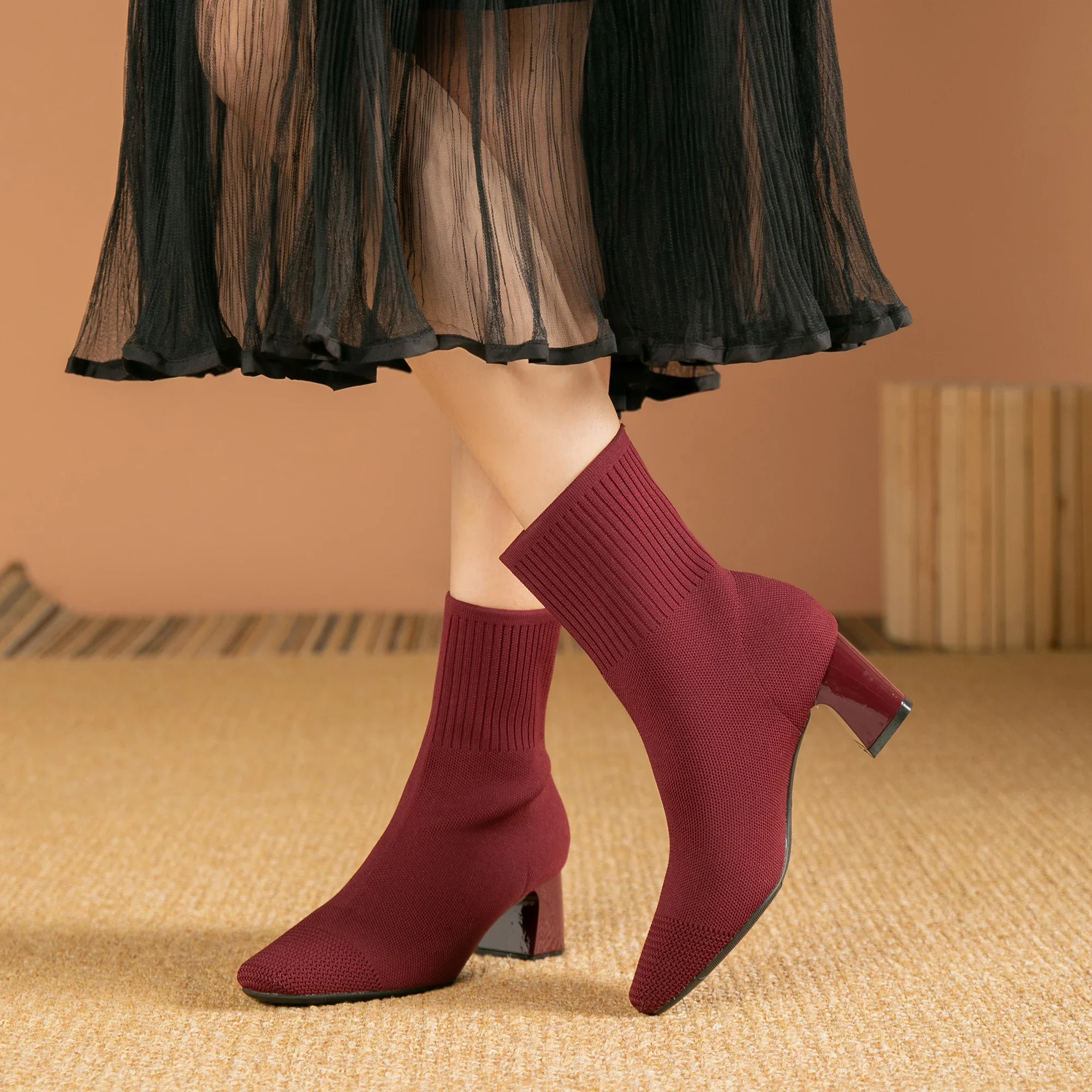 Moda outono botas quentes conf - Women'S Fashion Socks avaliação e preço