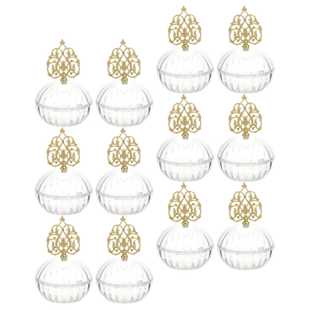 

12 Pcs Boxes Candy Goldendoodle Ornament Bridesmaid Proposal Storage Lids Plastic Baby