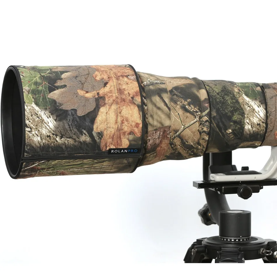 ROLANPRO-funda protectora para lentes de camuflaje para Canon EF 400mm F2.8 L II USM, funda protectora impermeable y resistente a la lluvia para lentes