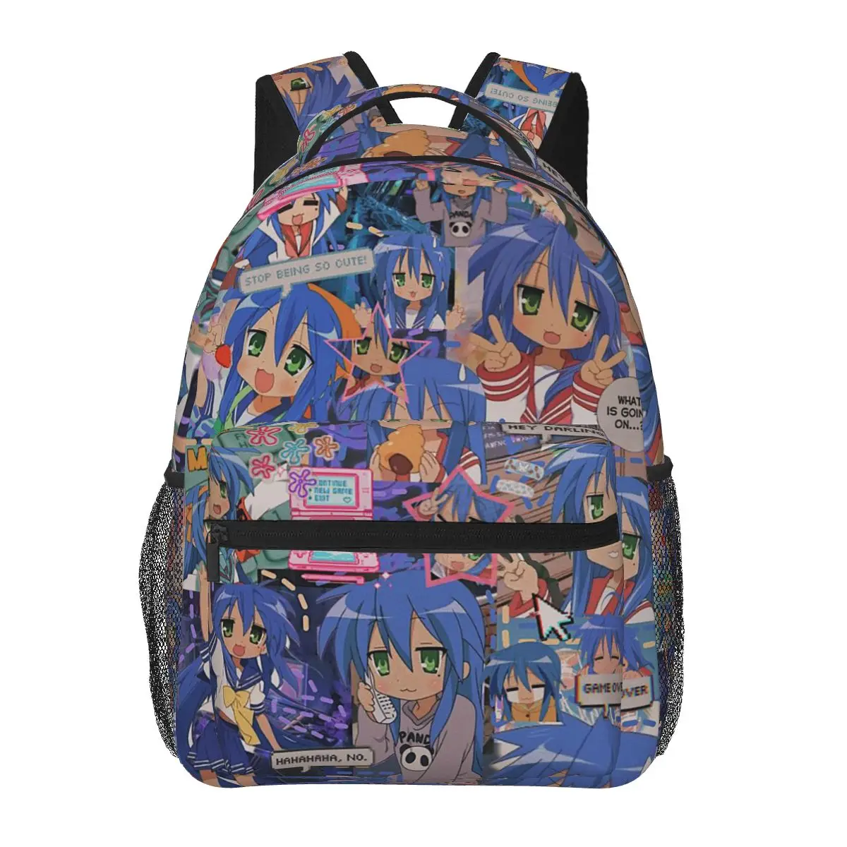 

Lucky Star Campus Anime Cartoon Student Backpack School Bag Hiking Travel Daypack for Boys Girls Fashion Bookbag Shoulder Bags