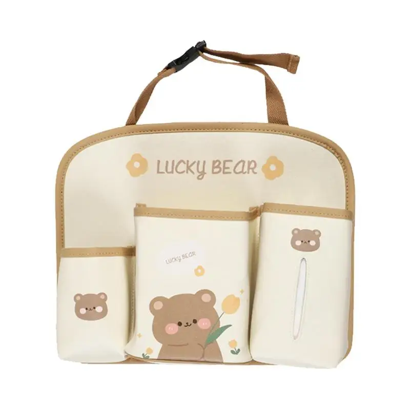 

Органайзер на спинку сиденья, милый мультяшный Органайзер на спинку сиденья с большими карманами, прочный автомобильный органайзер для автомобильных аксессуаров, багажника