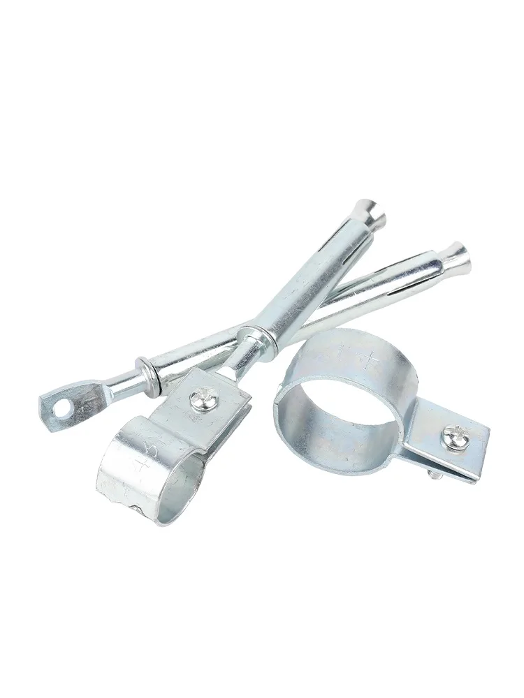 5 szt. Zaciski do rur ze stali węglowej ocynkowanej, przedłużone, długość 85/110/130/150 mm, rozmiary 20/25/31/40/50 mm