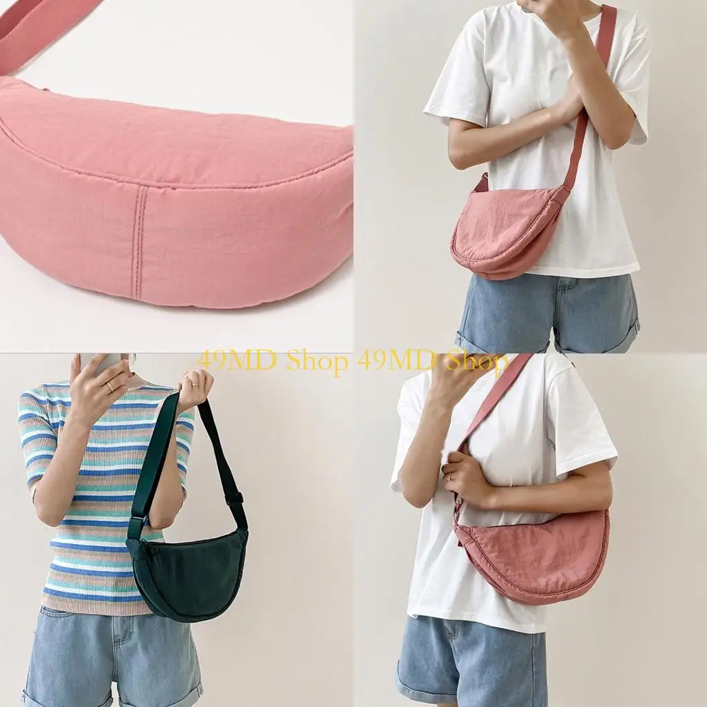 

49MD Chest Nylon Hobos Crossbody Bag for Women Large Capacity Chest Shoulder Bags
