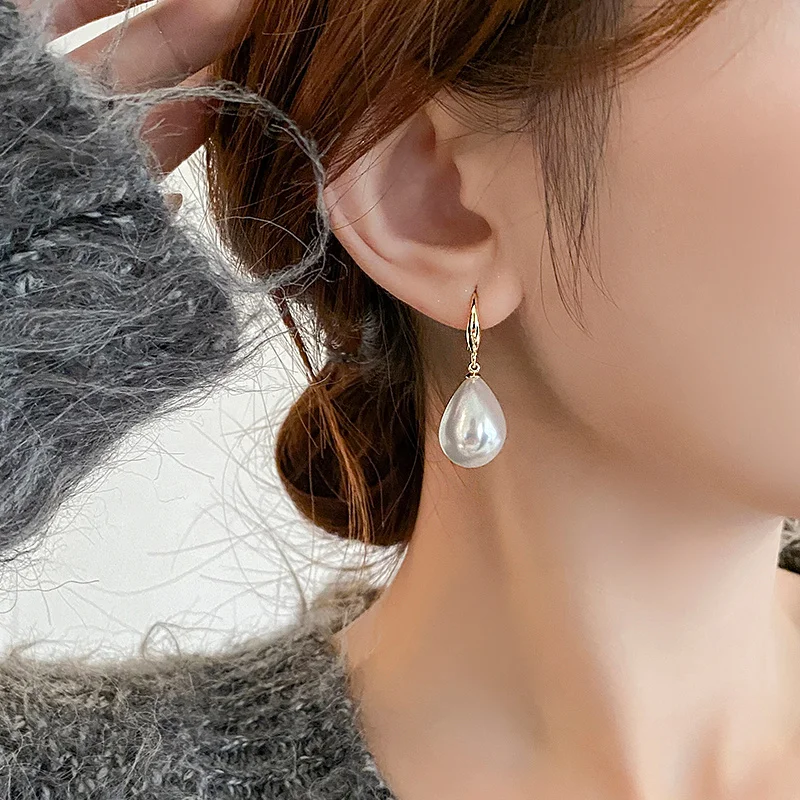 Korean Simulation Pearl Earrings Elegant Water Drop Earring for Women Girls Fashion Wedding Party Jewelry Gifts