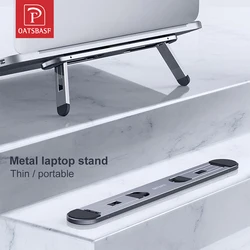 Oatsbasf Laptop Stand For MacBook Air Pro Support Tablet Portable Notebook Stand Mini Riser Foldable Laptop Holder Cooling Mount