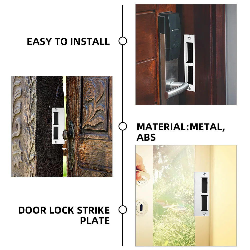 

2 set Ball Door Lock Repair Plate Deadbolt Installation Kit Strike Plate Reinforcement Kit Classroom Door Lock Hardware
