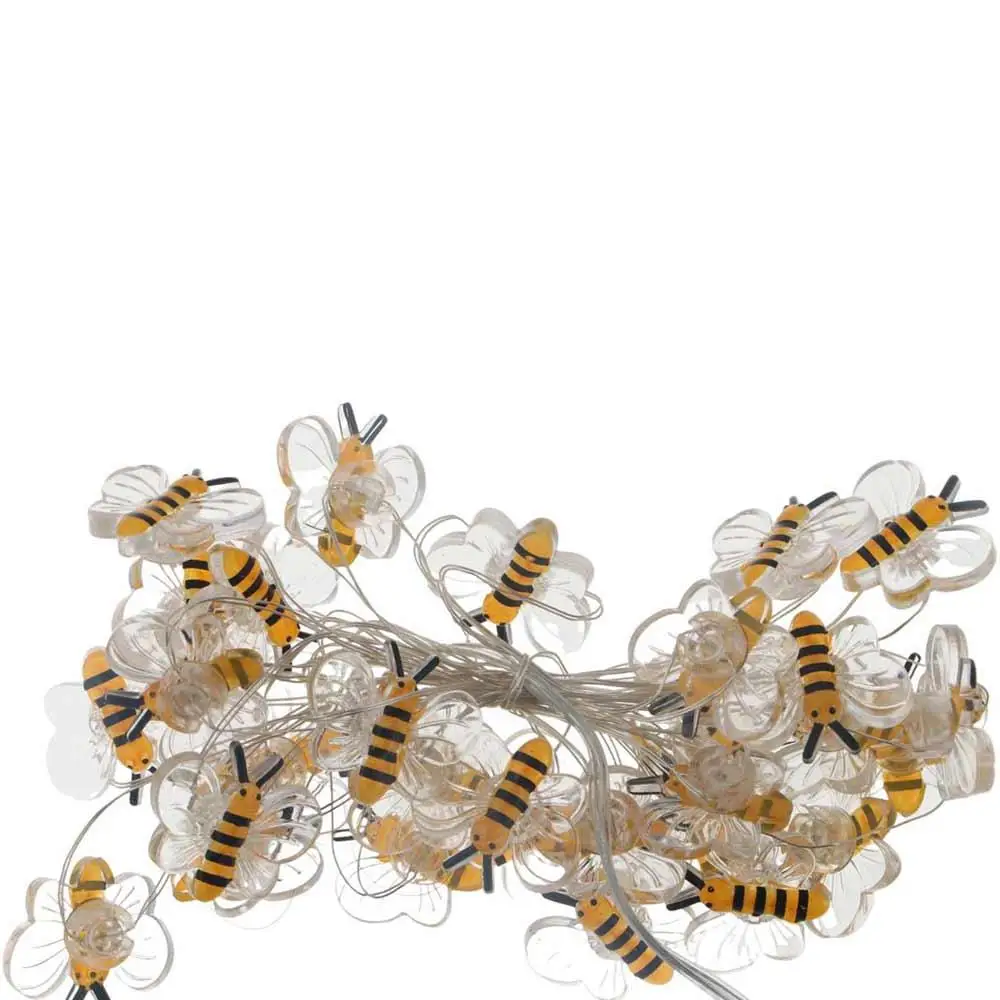 Portable Waterproof Bee Shaped LED String Lights Flexible Portable Atmosphere Lamp Cute Animal Fairy Light Fairy Light