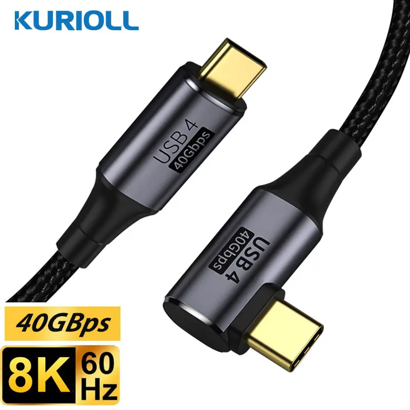USB-кабель KURIOLL USB Type-C, 100 Вт, 40 Гбит/с USB-кабель KURIOLL USB Type-C, 100 Вт, 40 Гбит/с