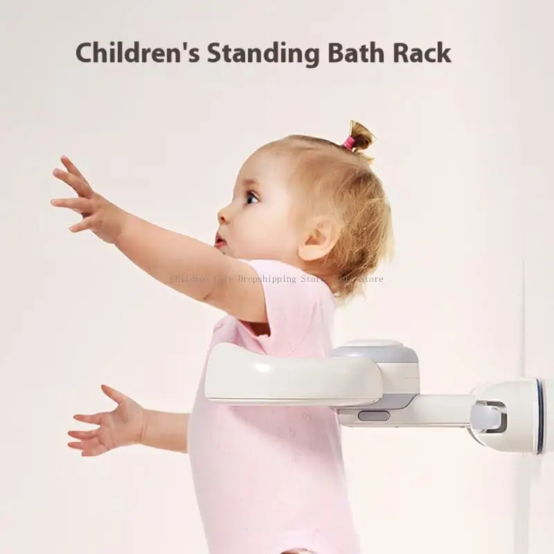 Suporte chuveiro criança suporte ajustável suporte anti -prendência por 6 a 36 meses