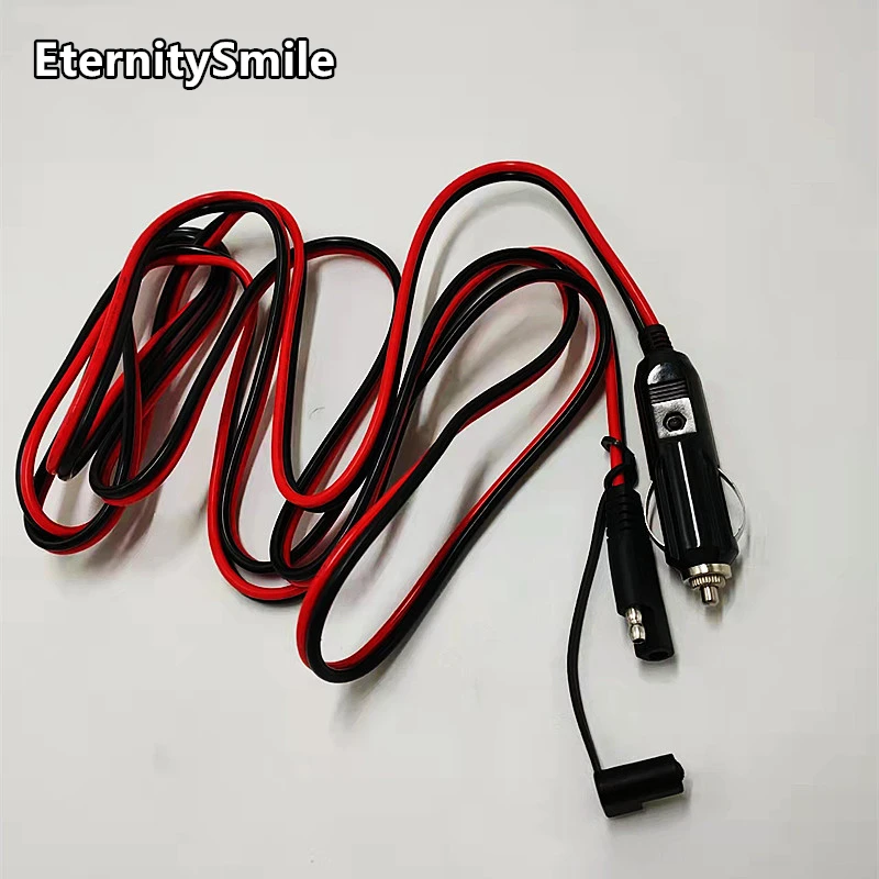 16AWG 20A fused Auto Battery Cigar Car Power Charger Elbow Sae To Male Cigarette Lighter Cable