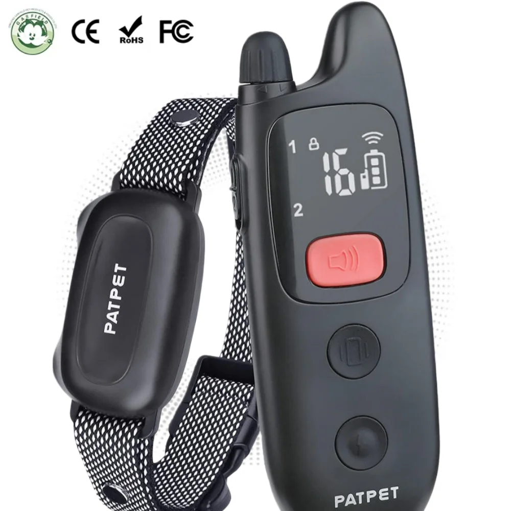 

2025 Newest Rechargeable IPX7 Dog Training Collar Static Shock Remote Control Anti-Barking Device 300m Range Multifunction
