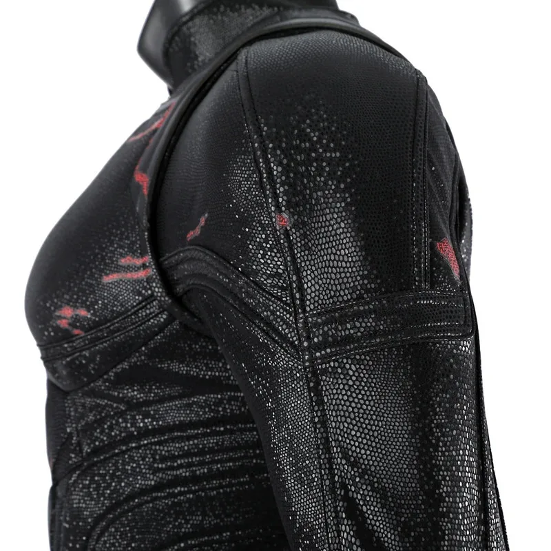 Disfraz de Murdock negro mate, mono musculoso para hombre, traje con chaleco, traje de batalla de cómic Con de Halloween, hecho a medida ty'4