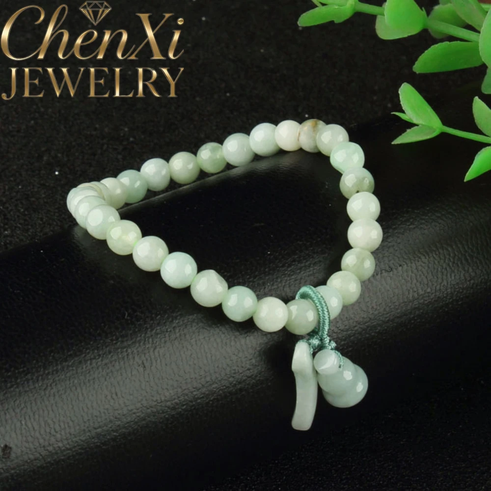 High-End Natural Jadeite A-Grade Lotus Flower Pendant, Peach-Shaped, Peace Charm, Lucky Bracelet Exquisite Elegant Popular Gift